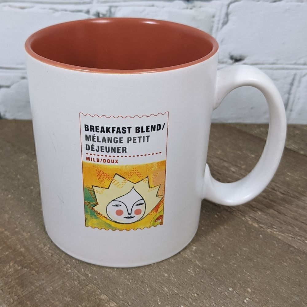 Starbucks Mug Breakfast blend orange interior large